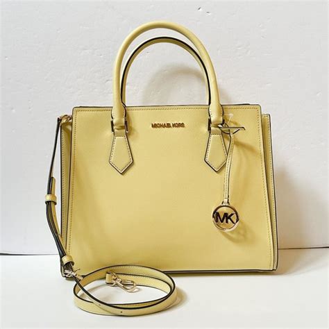 michael kors buttercup bag|Michael Kors Hope Large Satchel Shoulder Crossbody Leather .